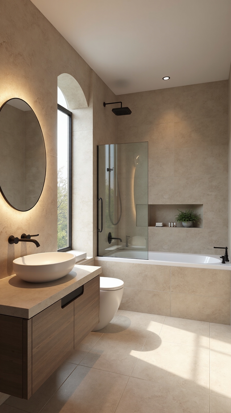 curved organic calming sophisticated