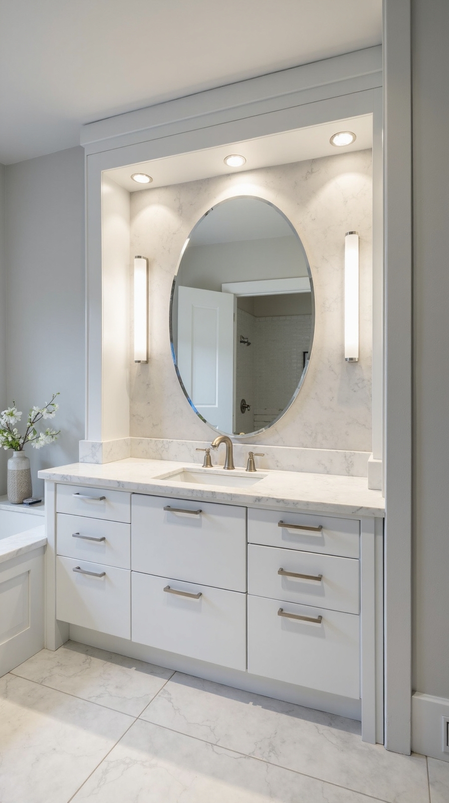 custom built in vanity solutions