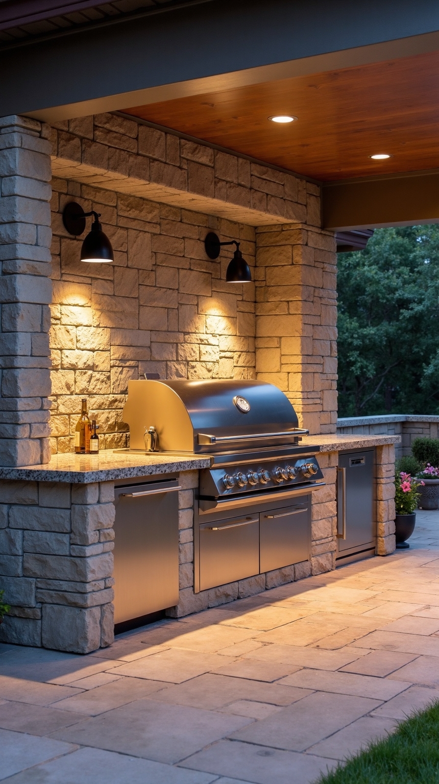 custom outdoor kitchen