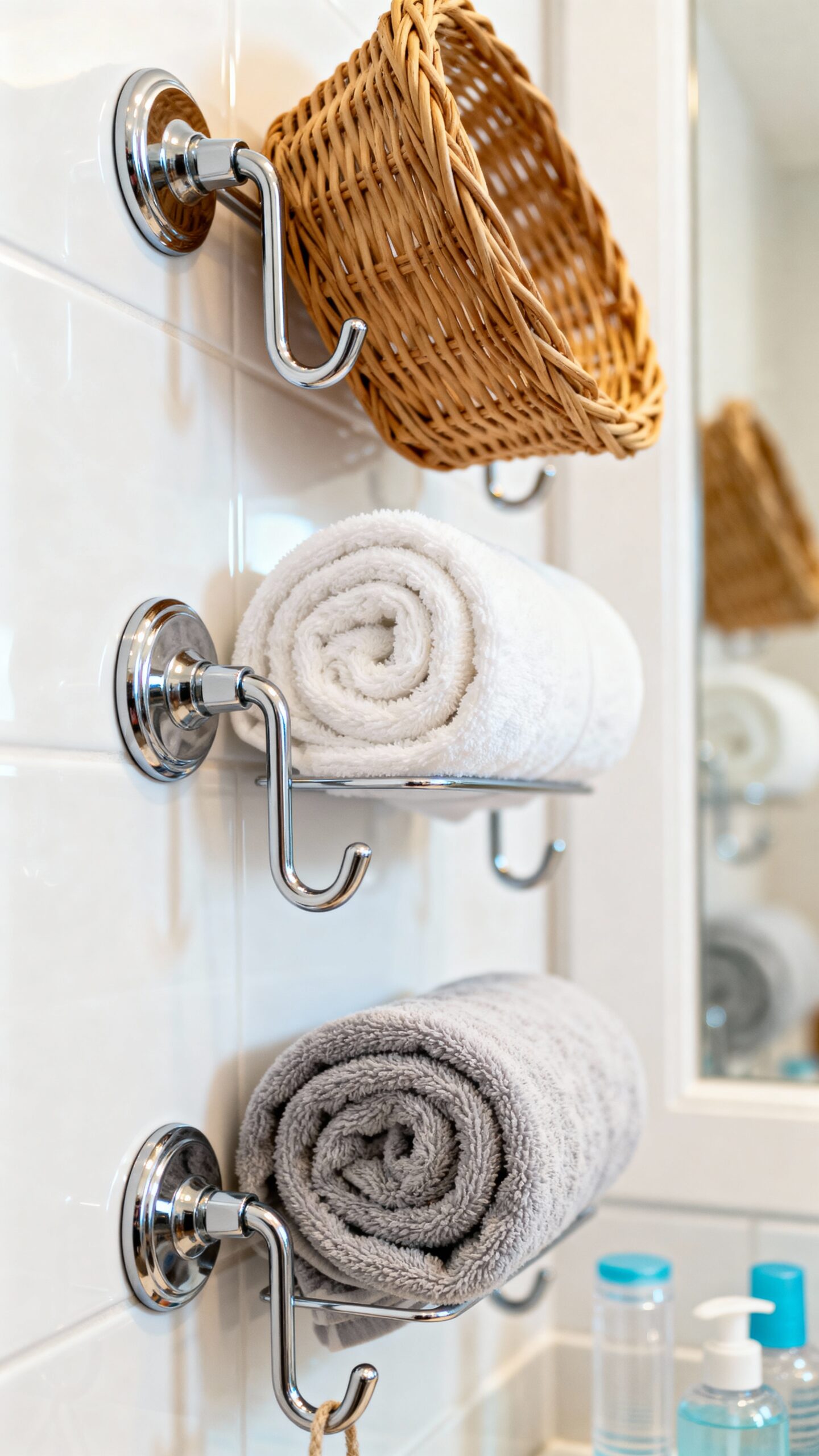 customizable non destructive versatile wall storage