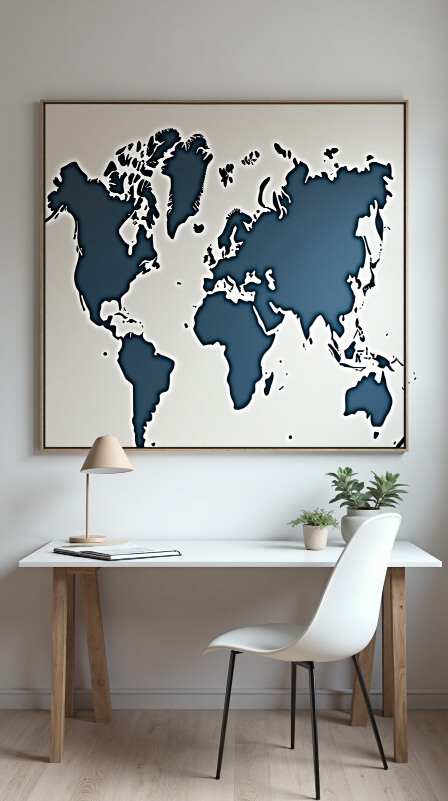 customized contemporary map art decor