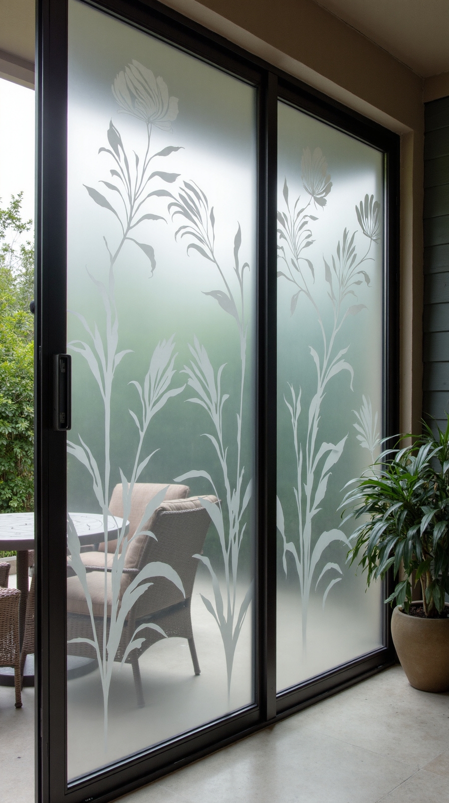 customized etched glass privacy screens