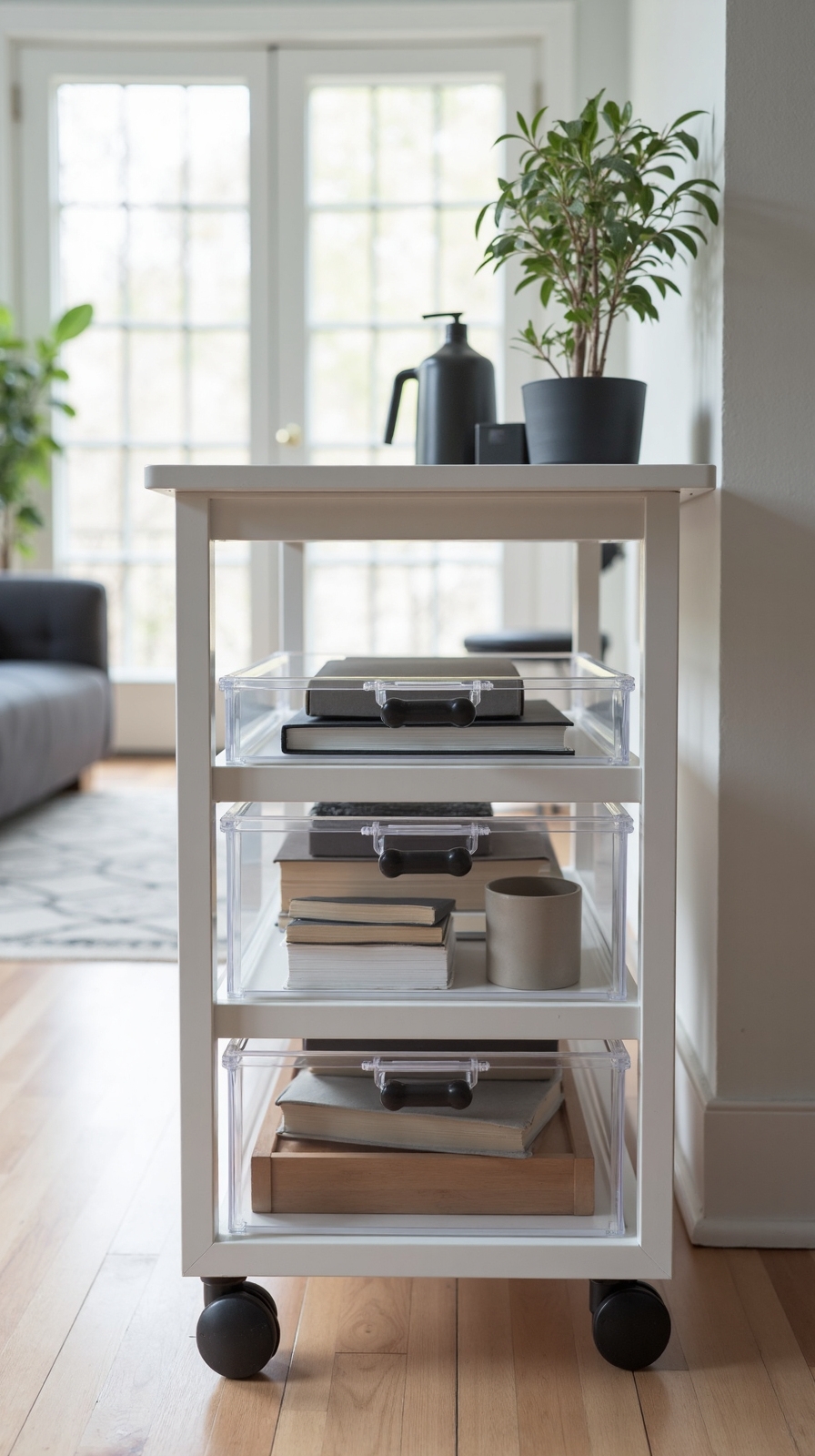 declutter and organize workspace efficiently