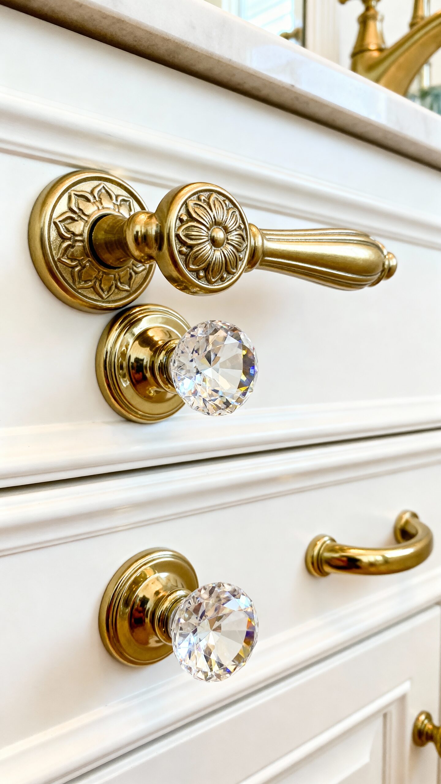 decorative hardware as vanity jewelry