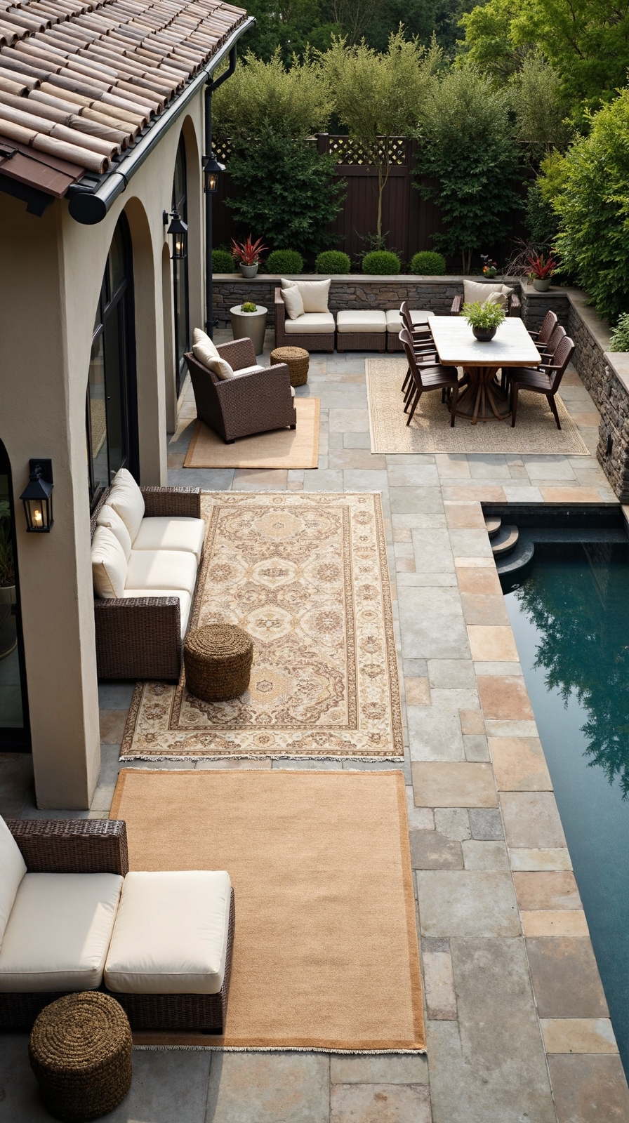 define zones with outdoor rugs