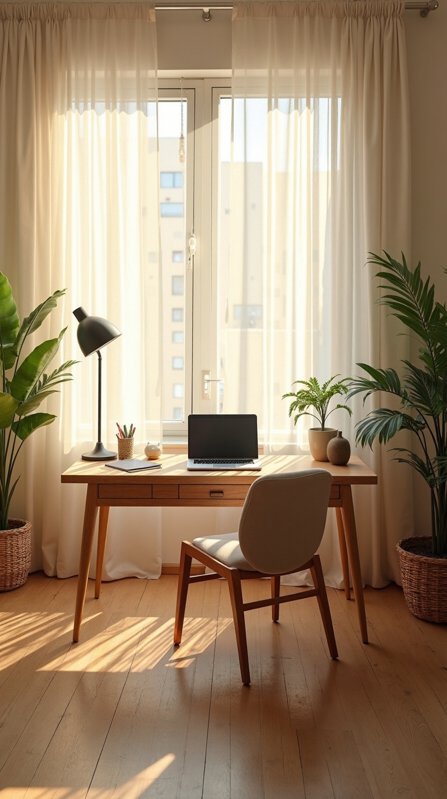 diffuse harsh sunlight with sheer curtains