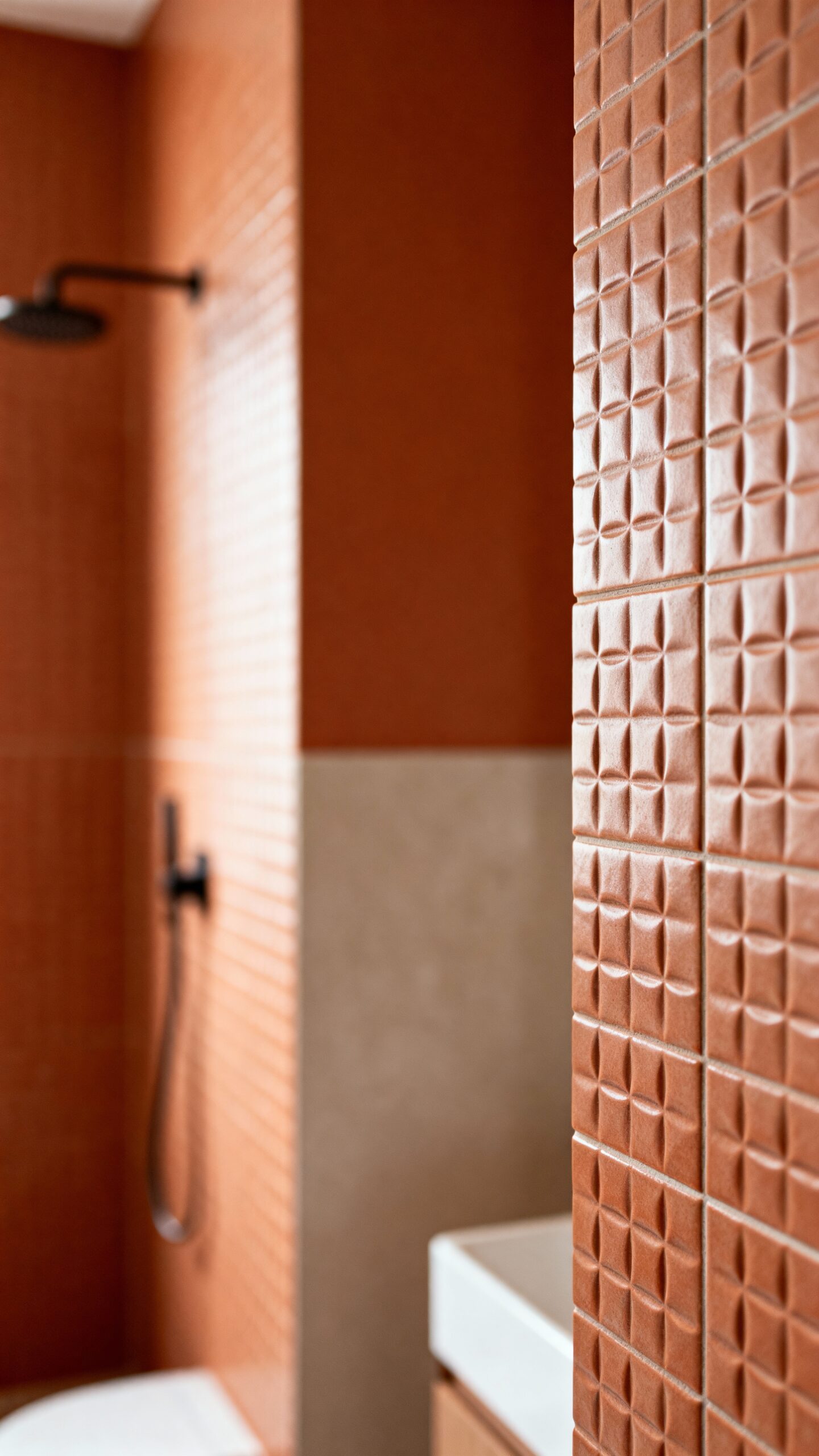 dimensional textured ceramic tiles