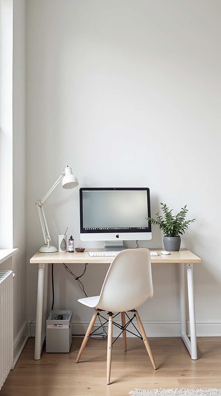 distraction free professional clutter free well lit workspace