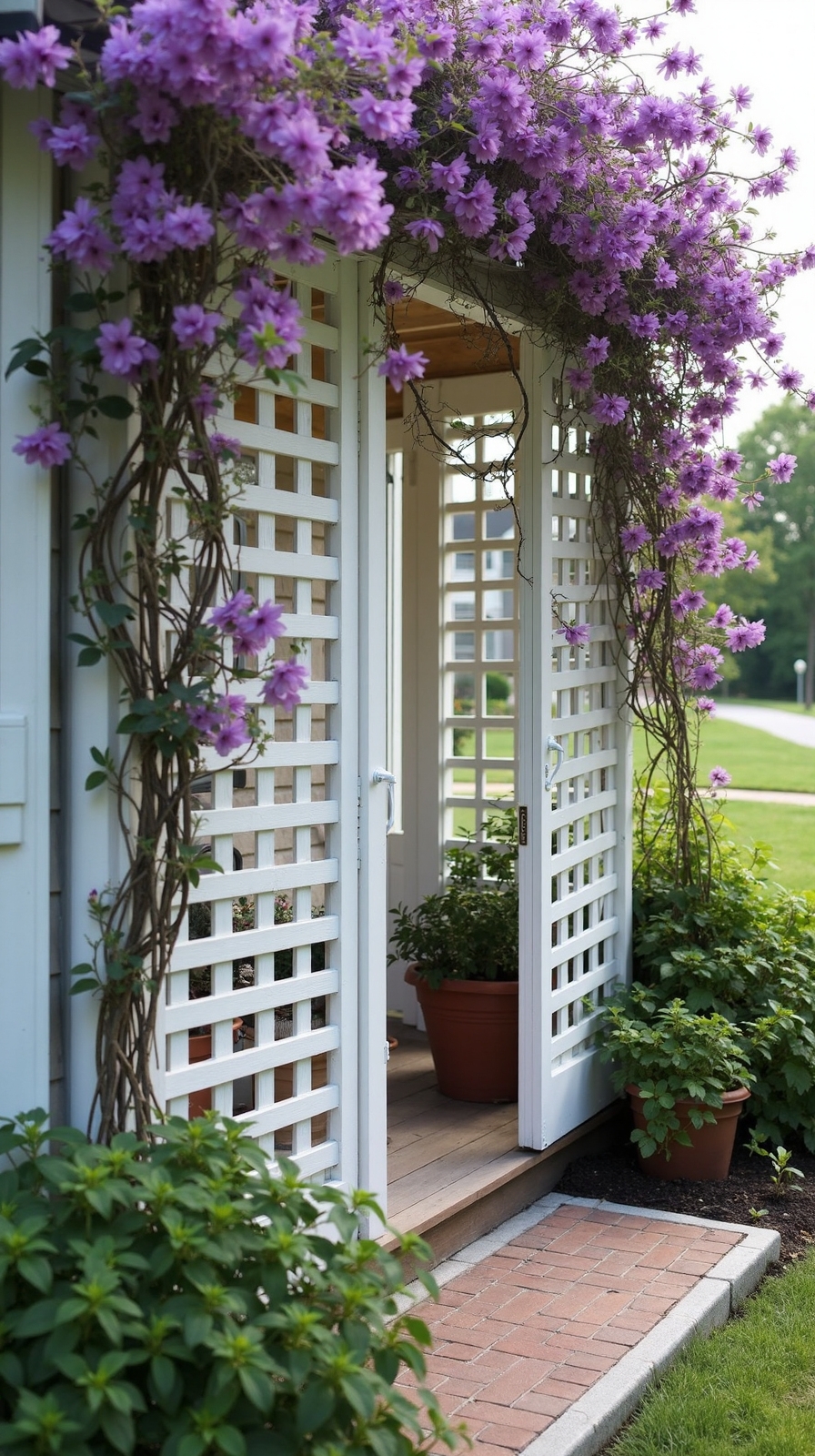 diy lattice screens provide privacy