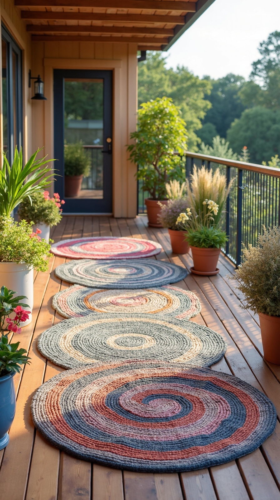 diy outdoor rugs from rope fabric