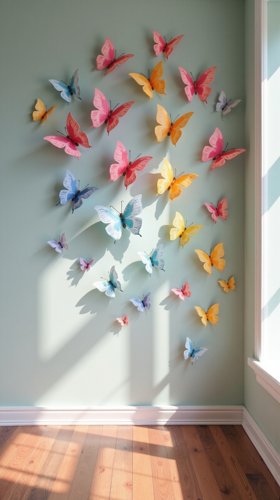 diy paper butterfly wall art