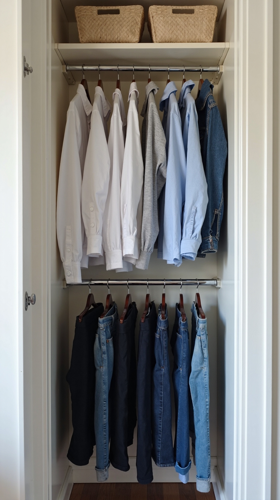 double hanging rod solution