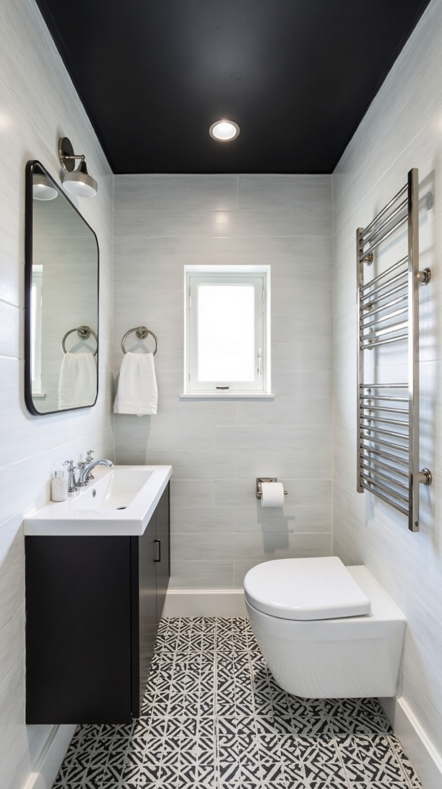 dramatic contrast cozy sophistication expanded space