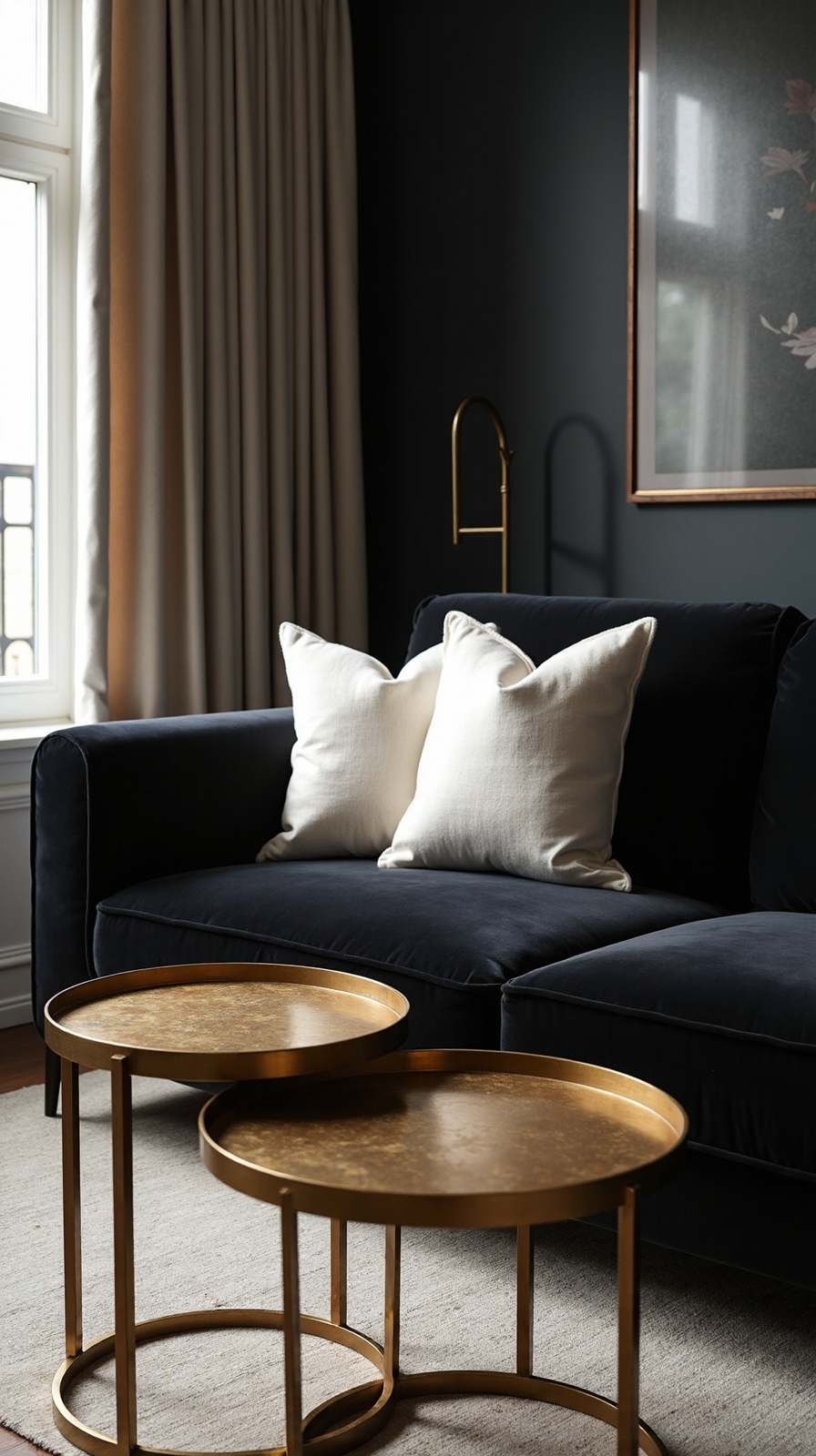 dramatic luxurious white gold contrast