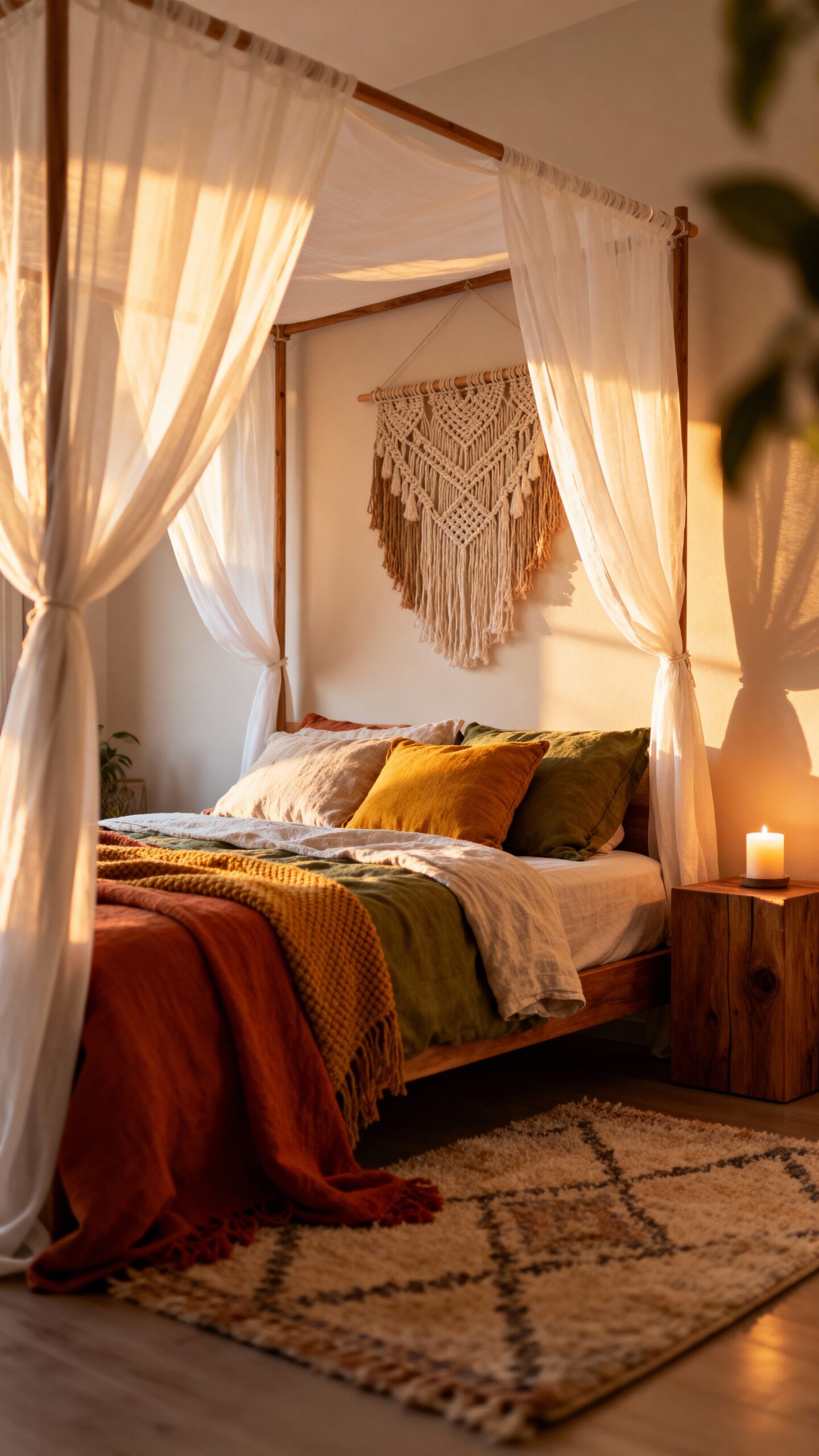 dreamy boho flowing customizable canopy