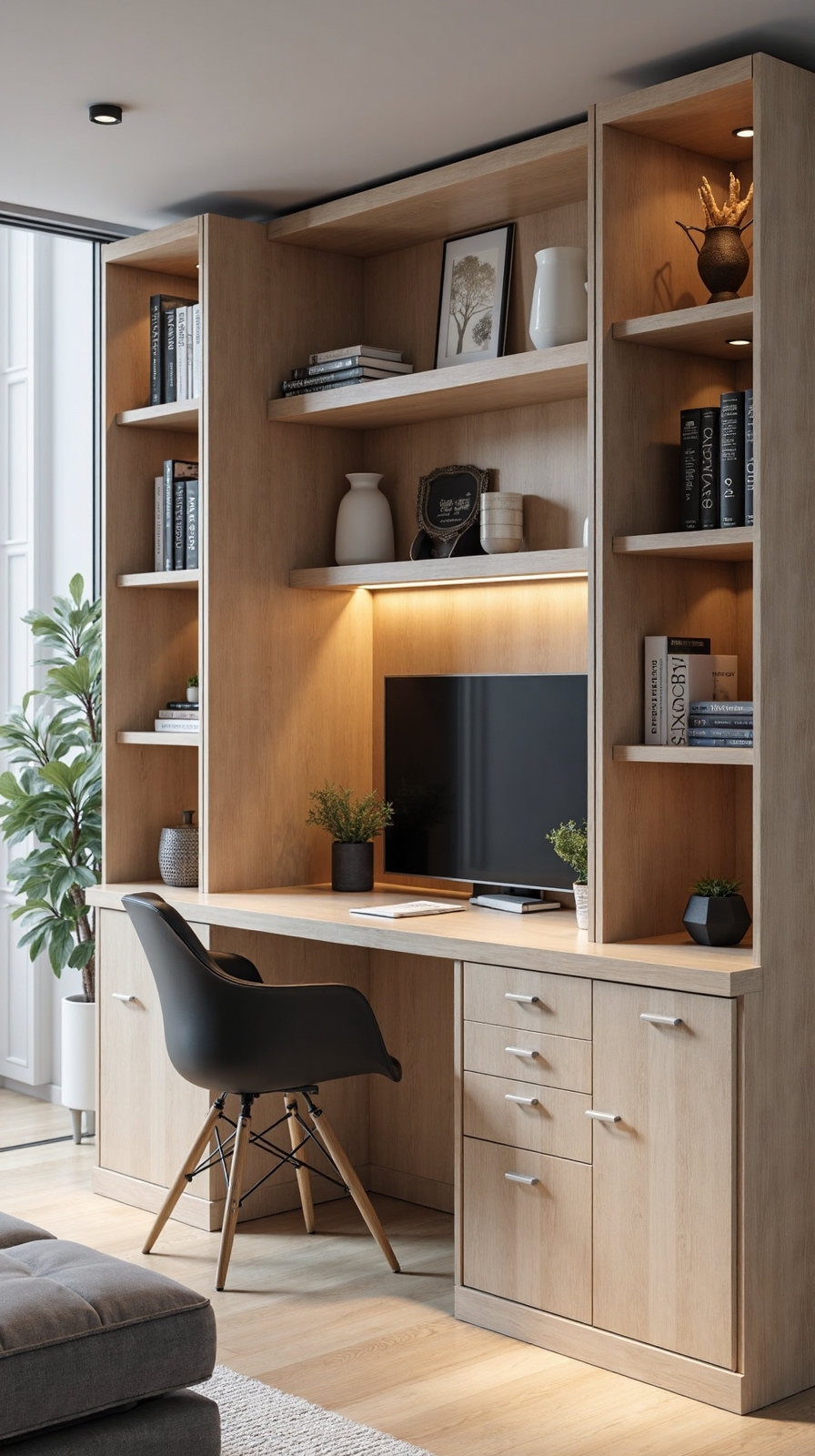 dual purpose room divider office wall