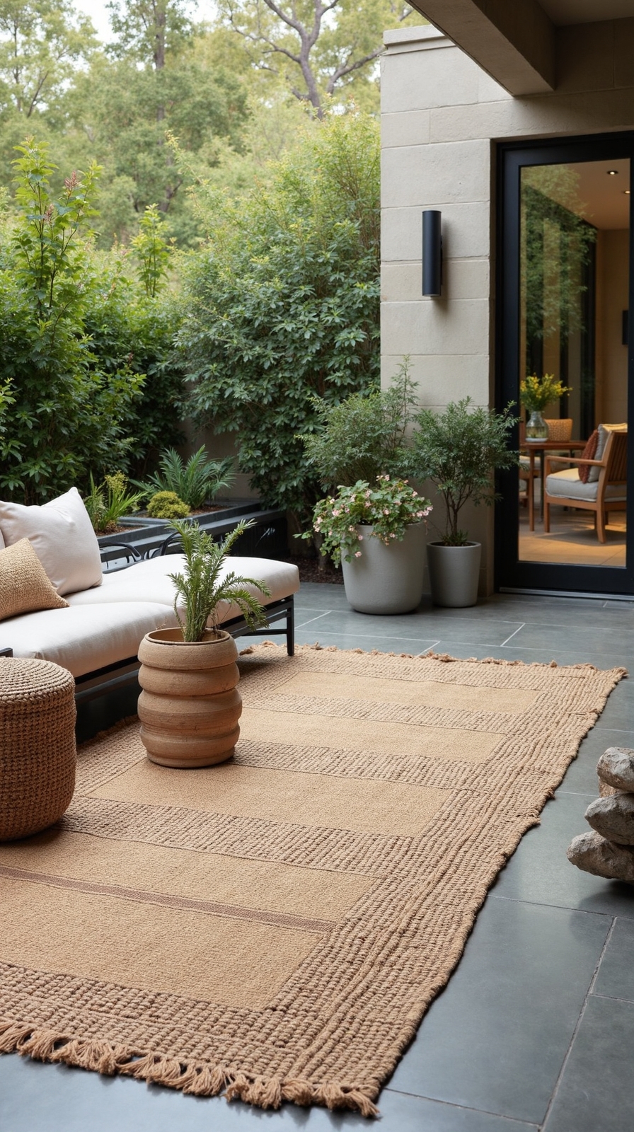 durable weather resistant long lasting outdoor woven rugs