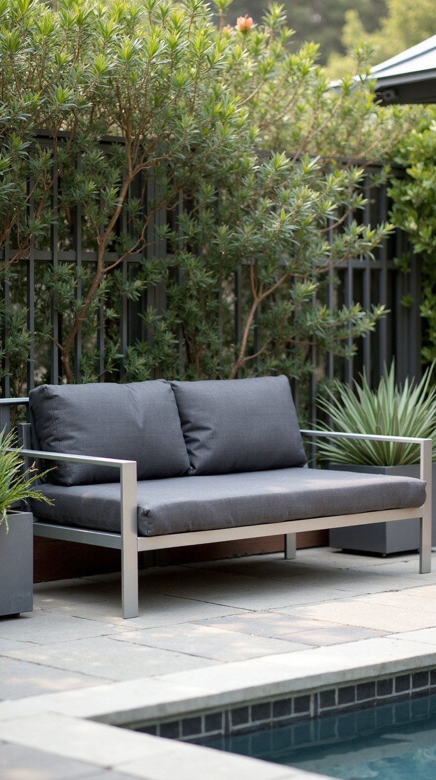 durable weather resistant modern aluminum daybed