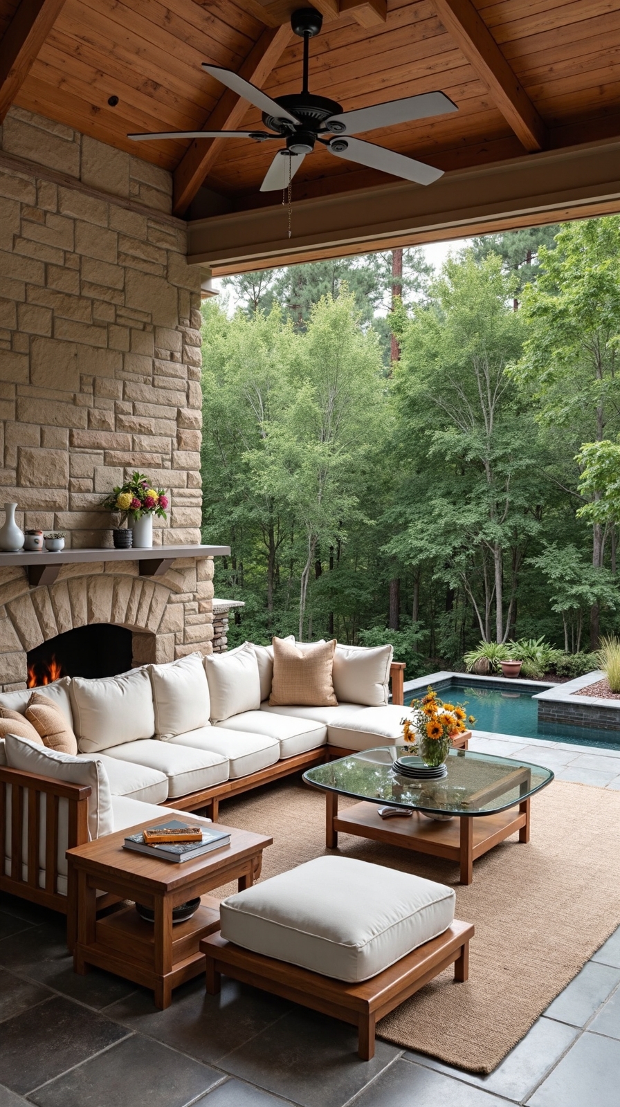 durable weather resistant outdoor living space