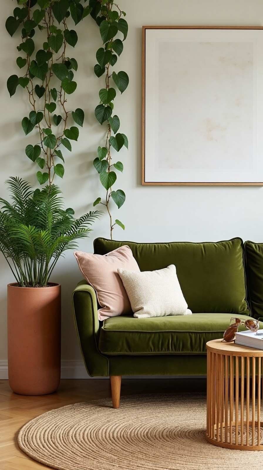 earthy grounded natural serene