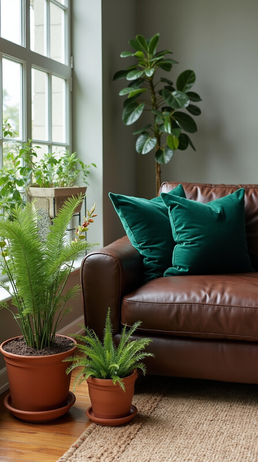 earthy nature inspired sophisticated living space