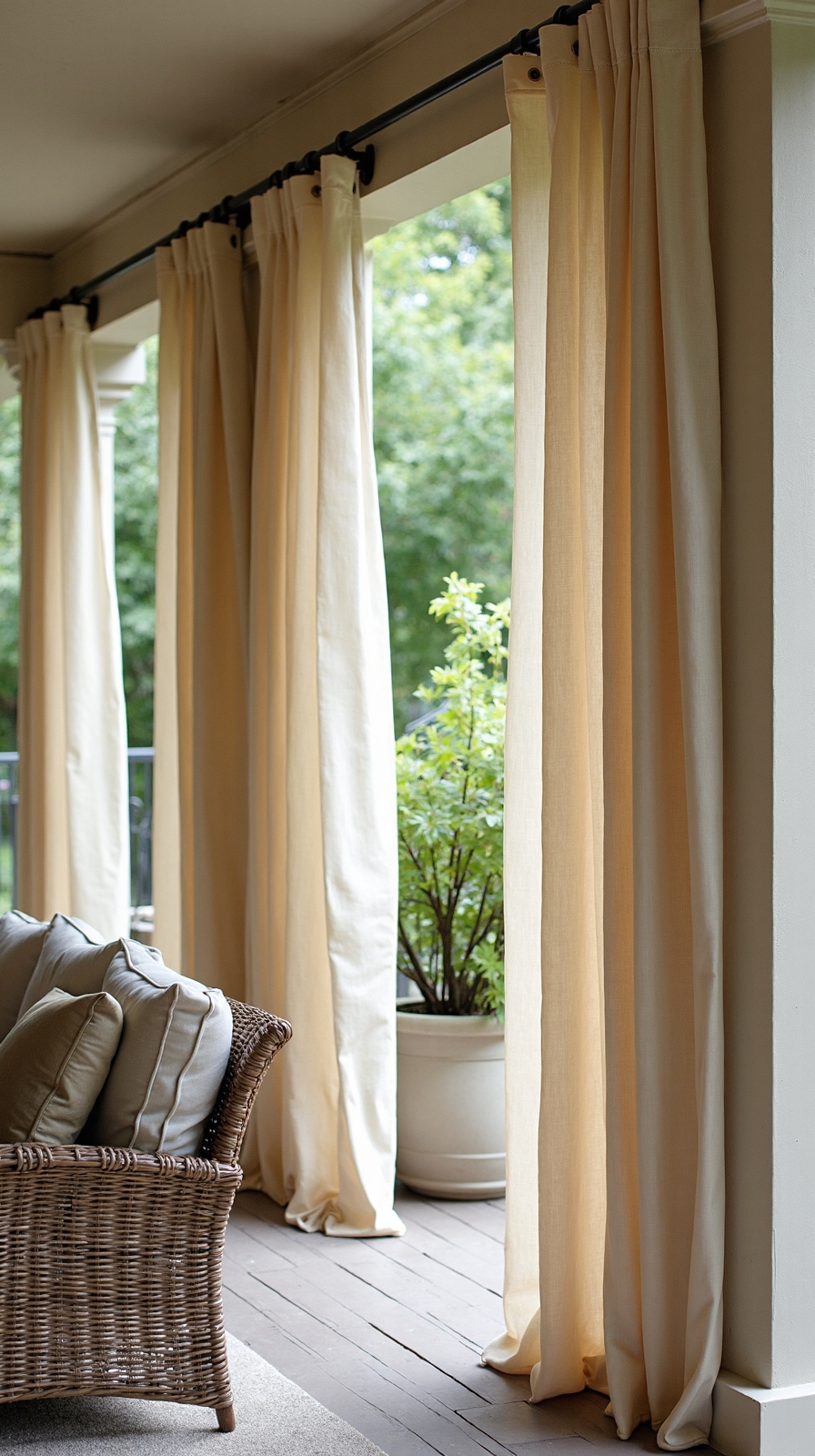 easy sliding grommet drapes