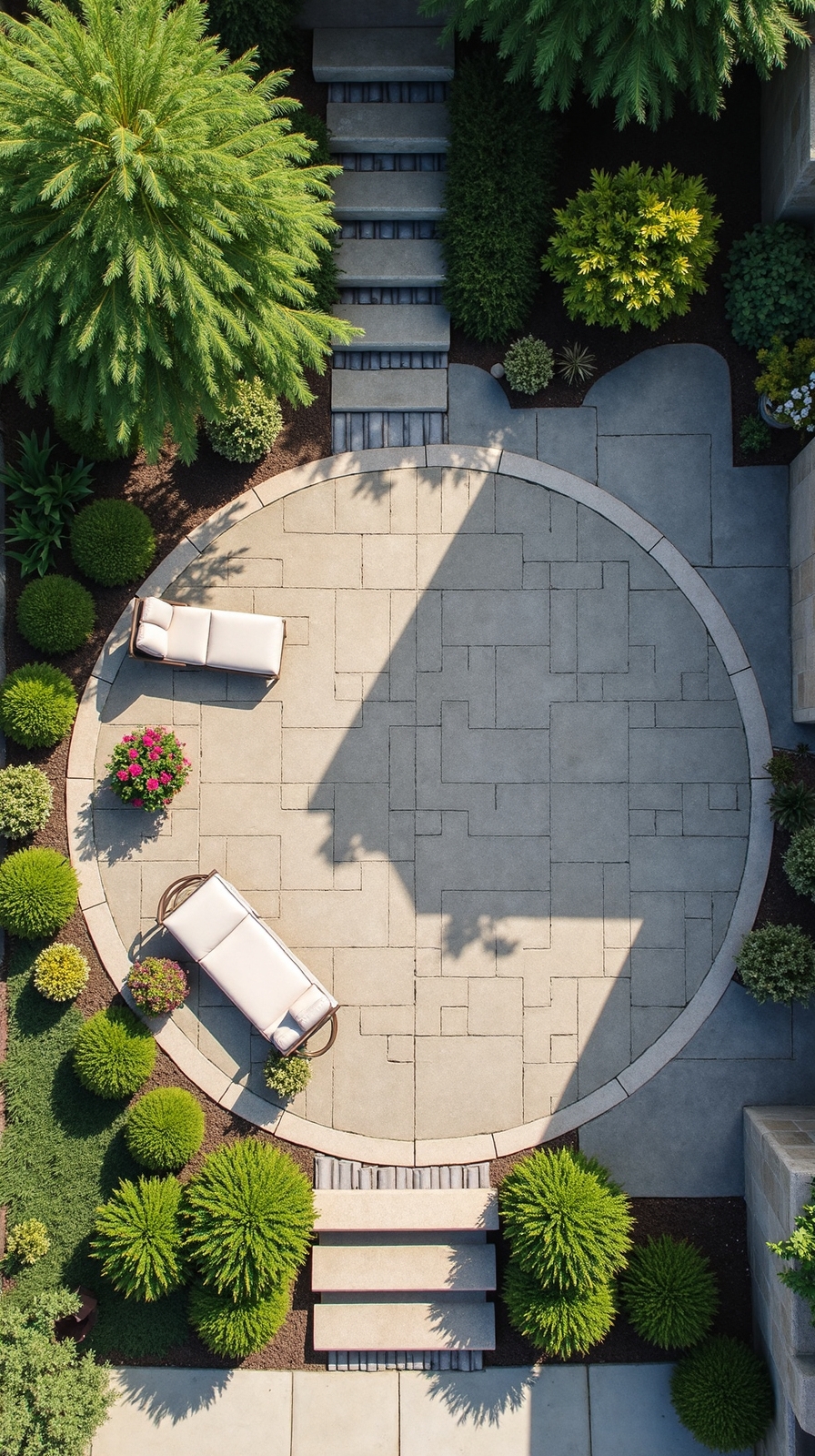 eco friendly circular permeable paver drainage