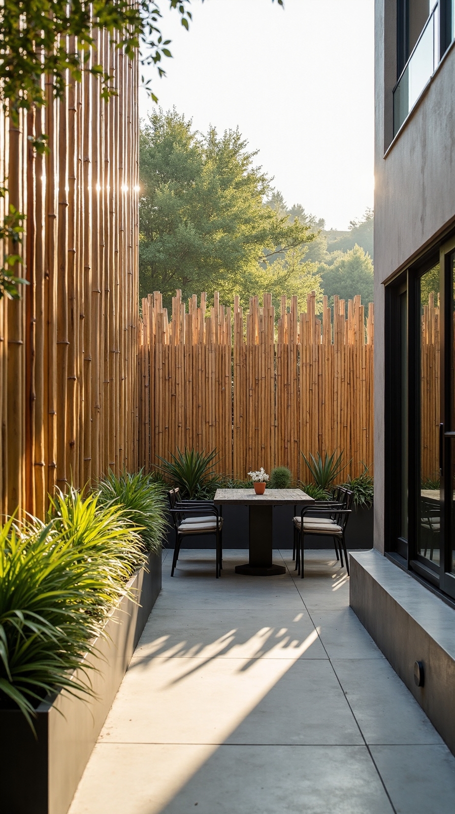 eco friendly natural wind protection adjustable bamboo screens