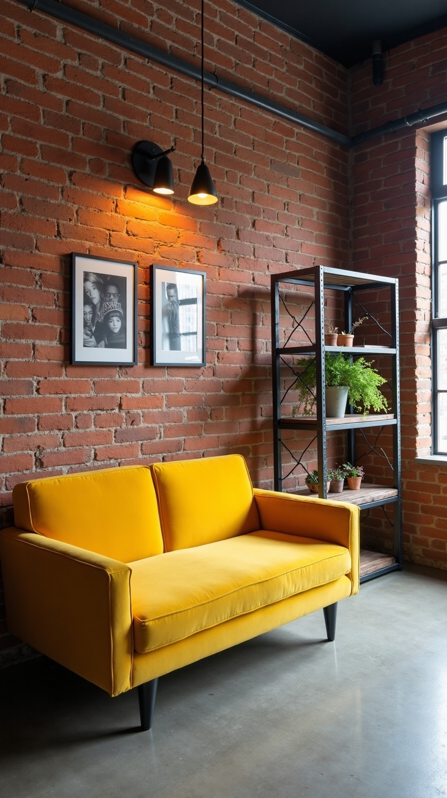 edgy industrial sophistication warm inviting space