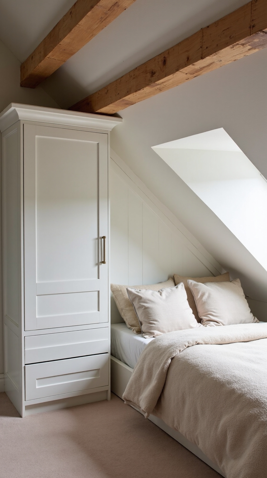 efficient attic knee wall storage
