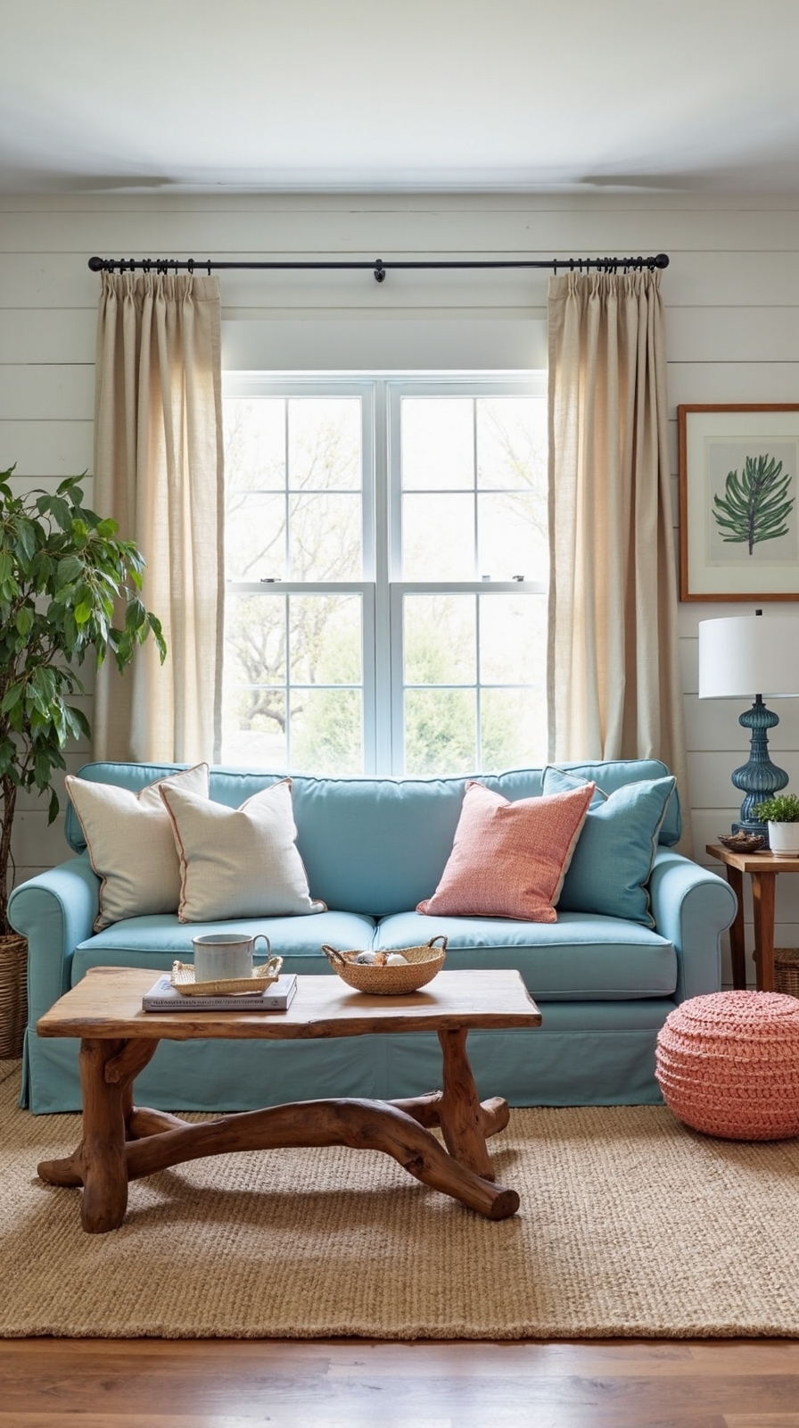 effortless coastal chic with weathered accents