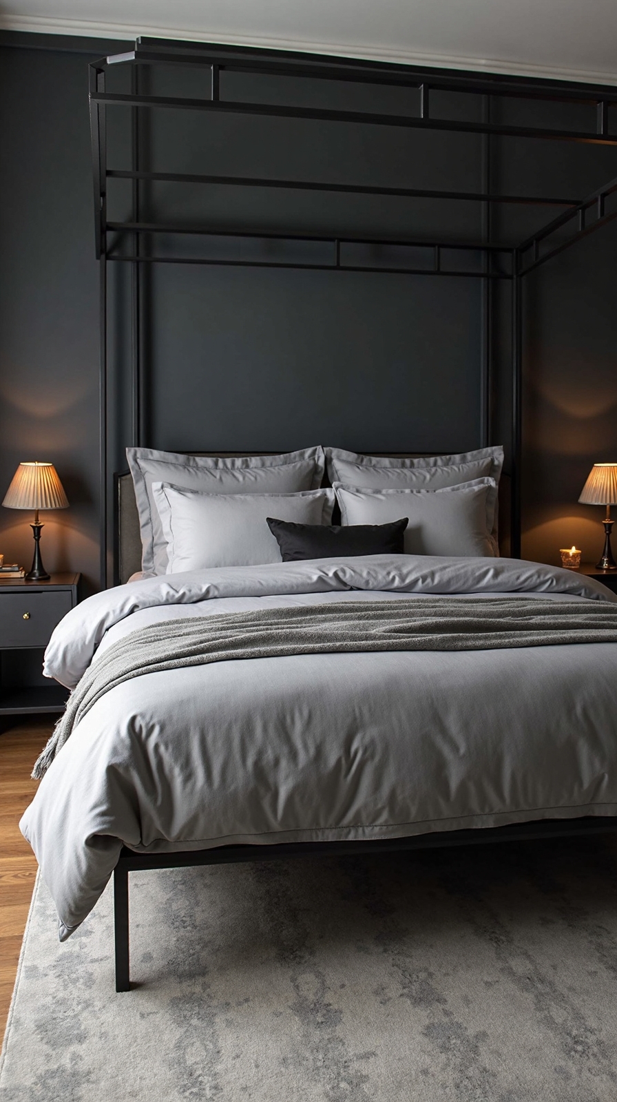 elegant cozy sophisticated bedroom retreat