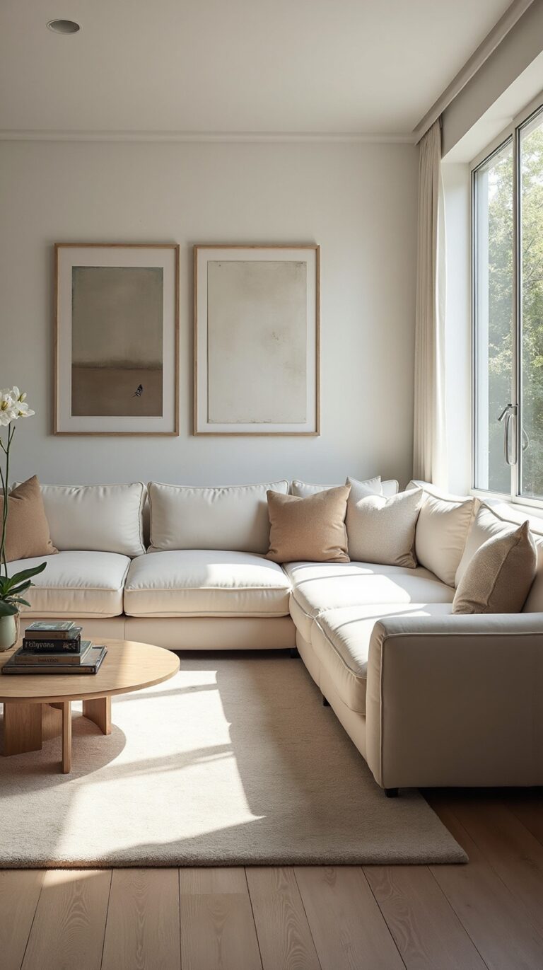 elegant cream couch living room