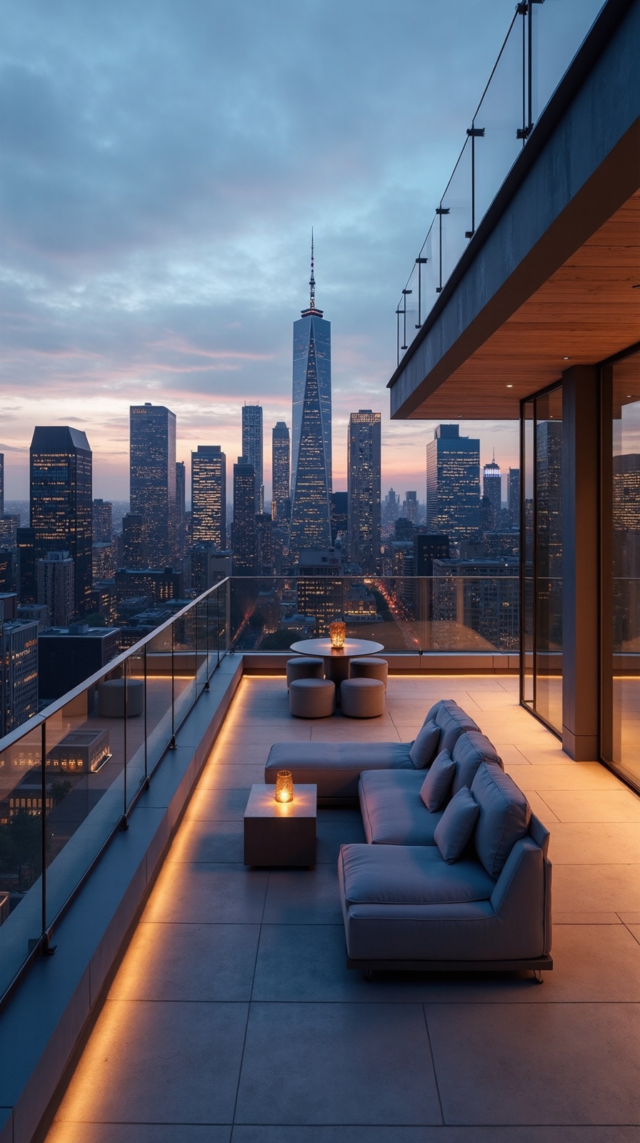 elegant expansive city skyline viewpoints