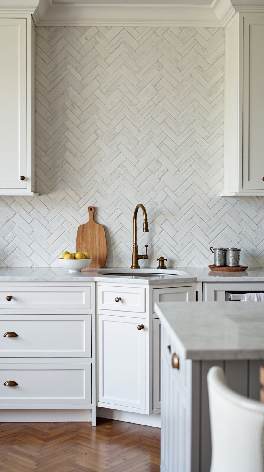 elegant geometric kitchen tile layouts