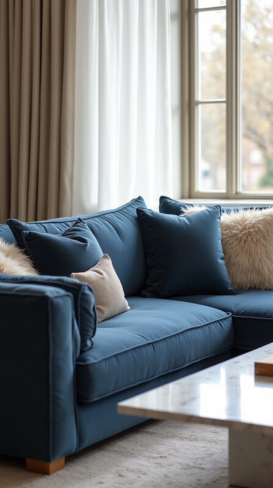 elegant navy living room ideas