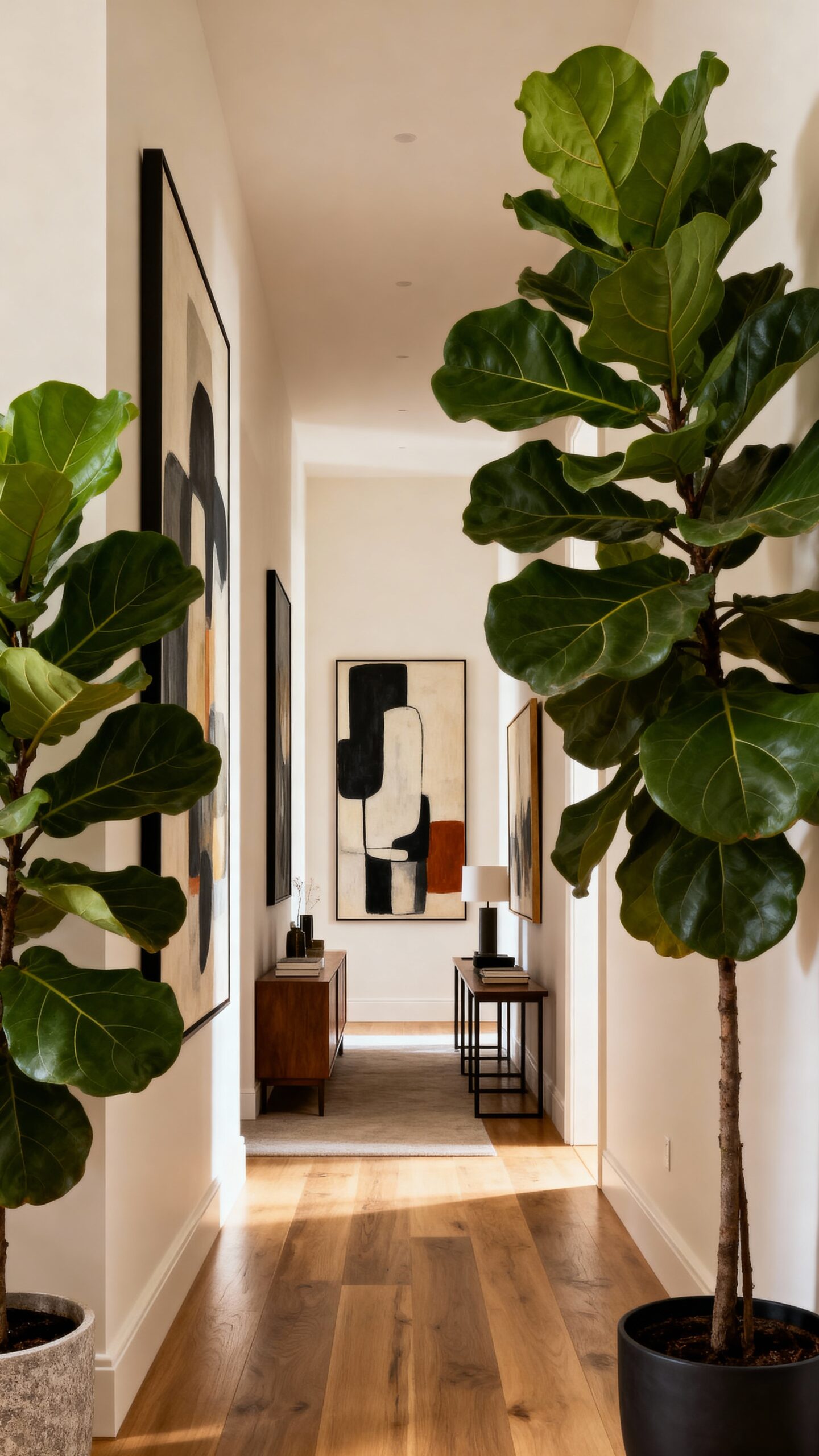 elevate with tall plants vertical art