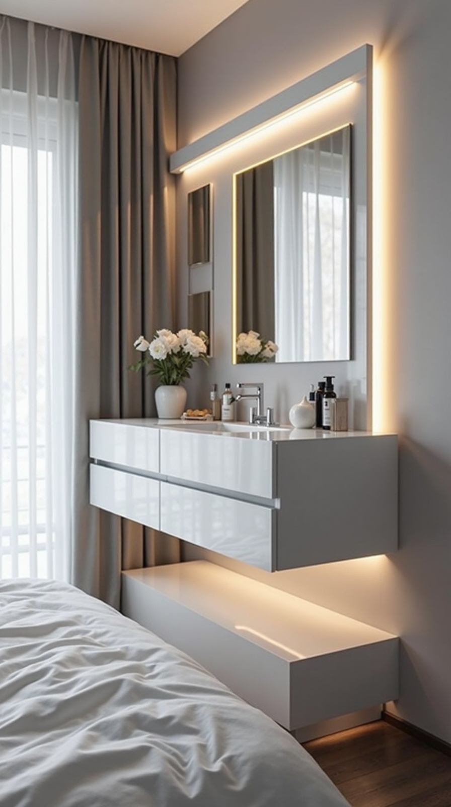 elevated space saving customizable grooming sanctuary