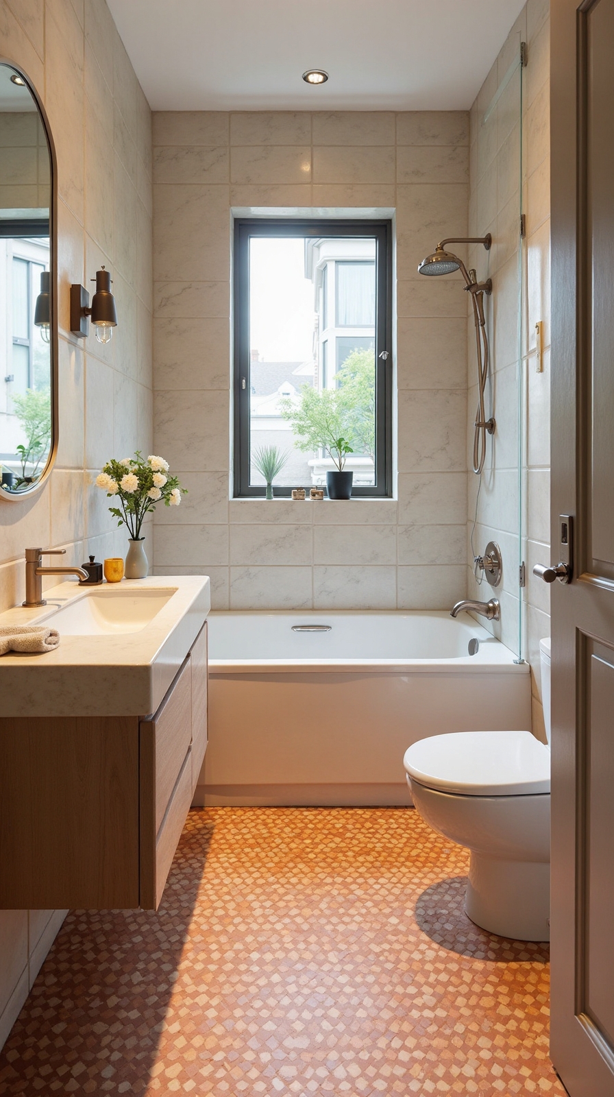 elevating small bathroom flooring ideas