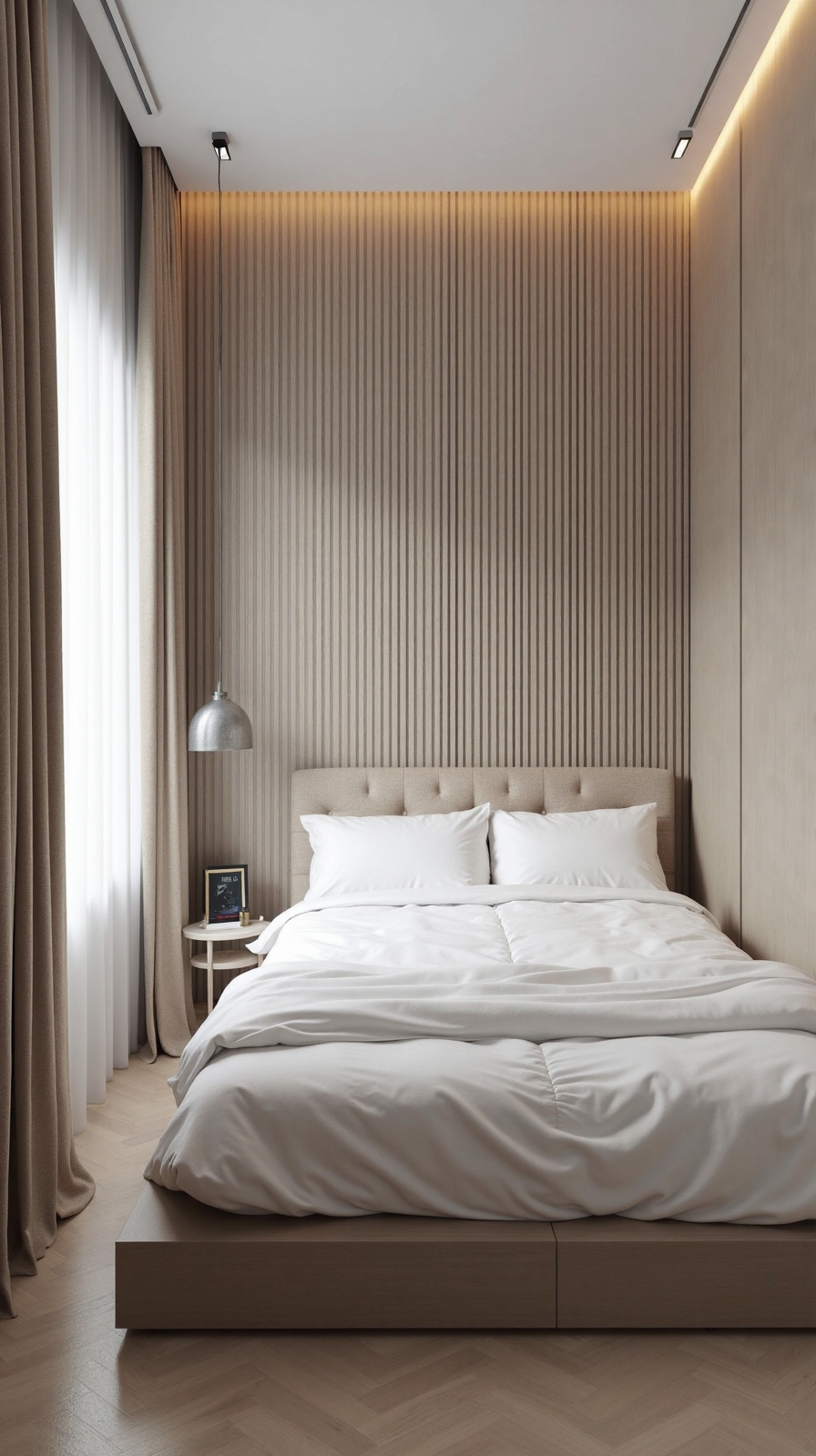 elongate space through vertical striping