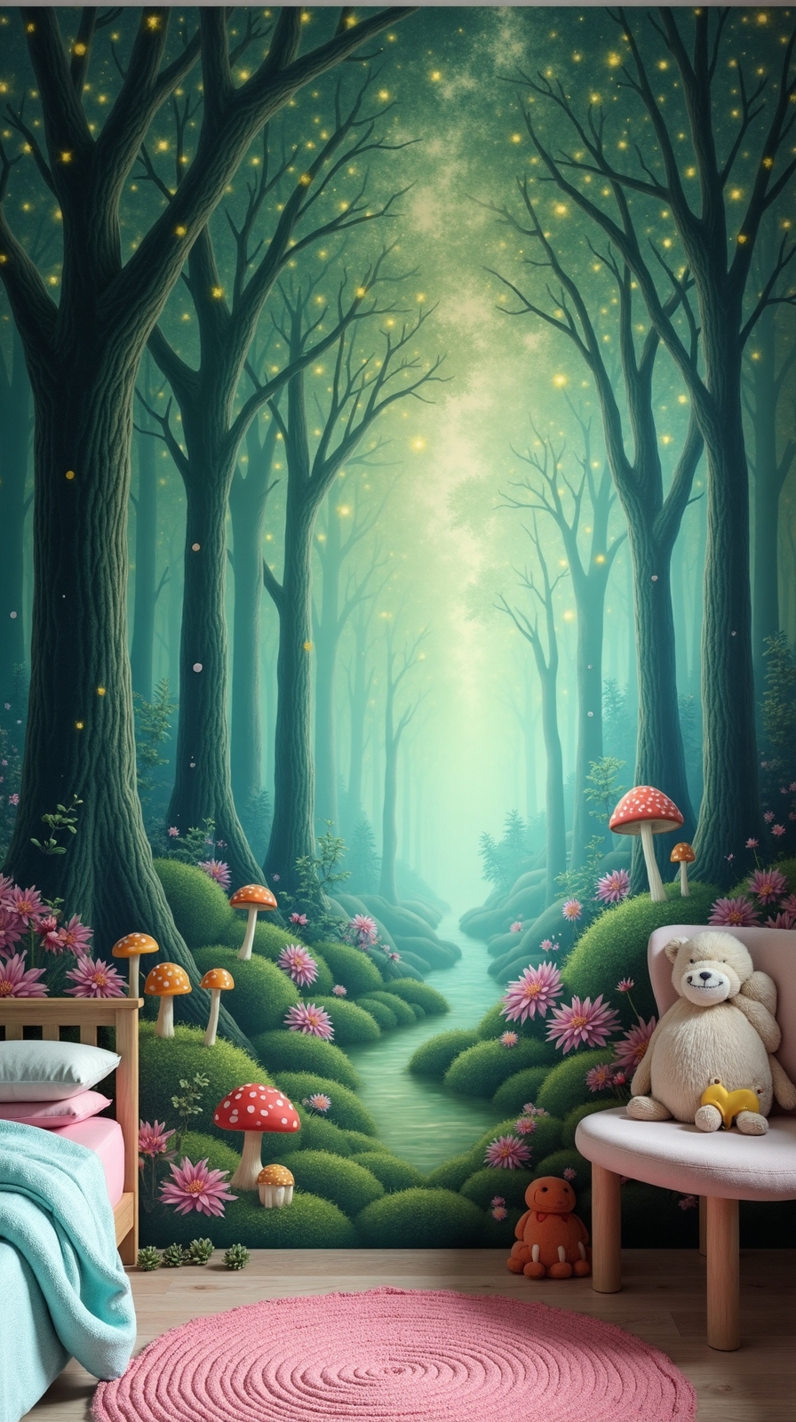 enchanted forest wall decor dreamscape
