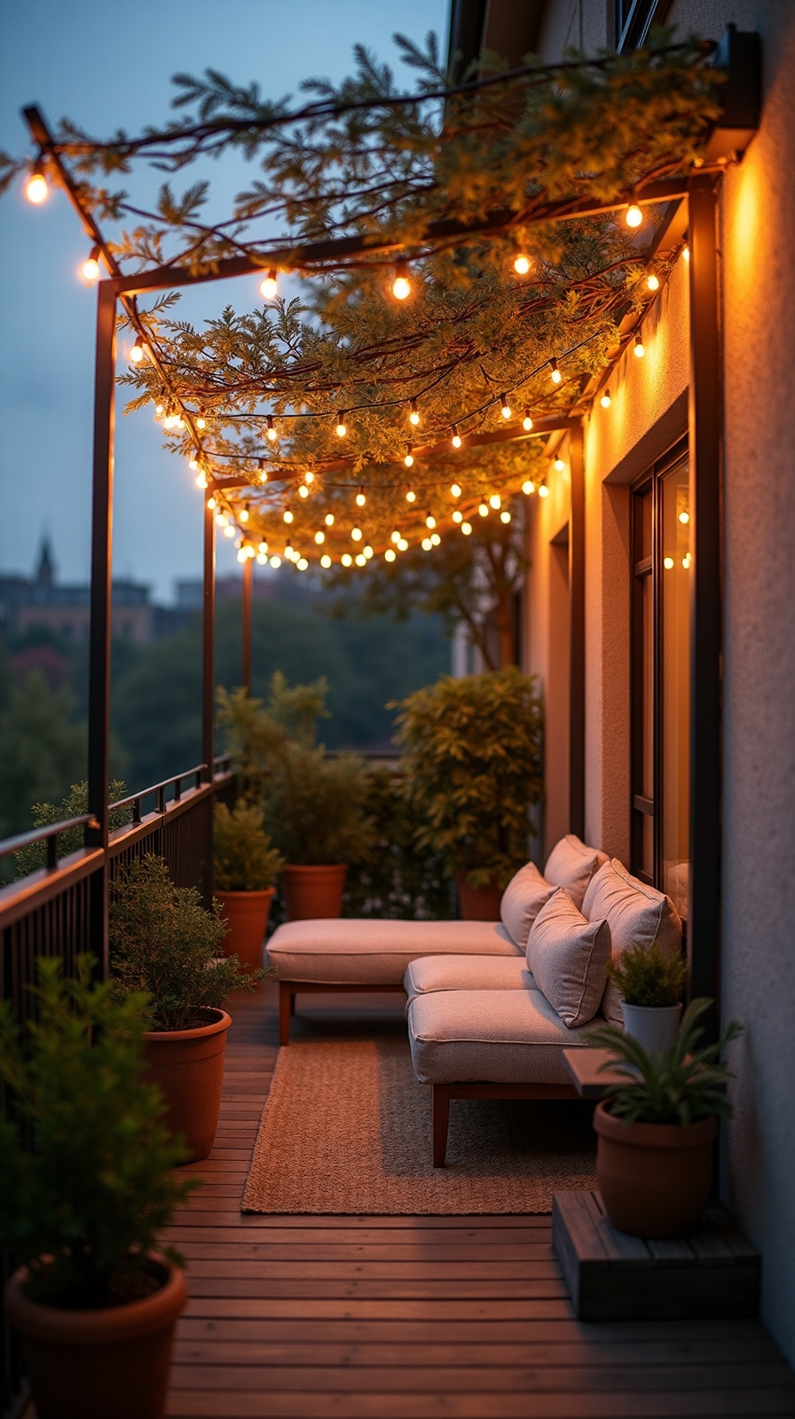 enchanting evening outdoor string light canopies