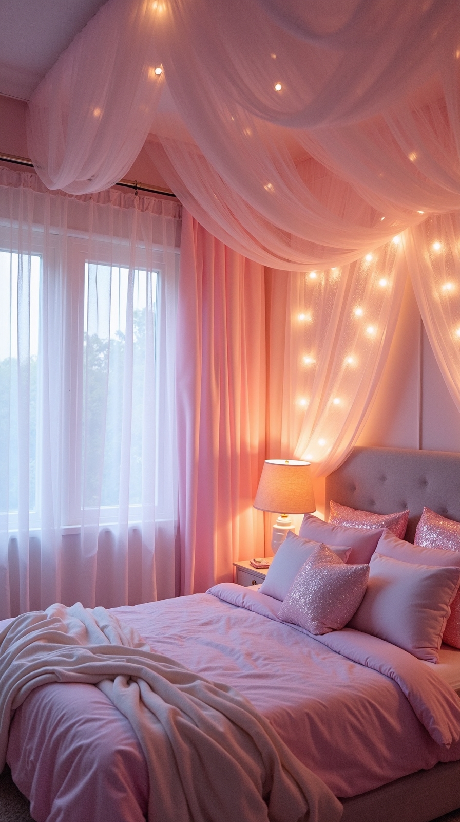 enchanting fairy sanctuary with shimmering textures