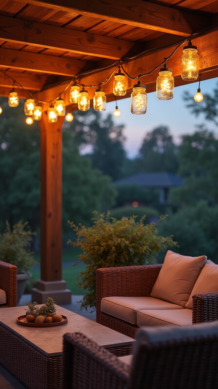 enchanting hanging mason jar lights