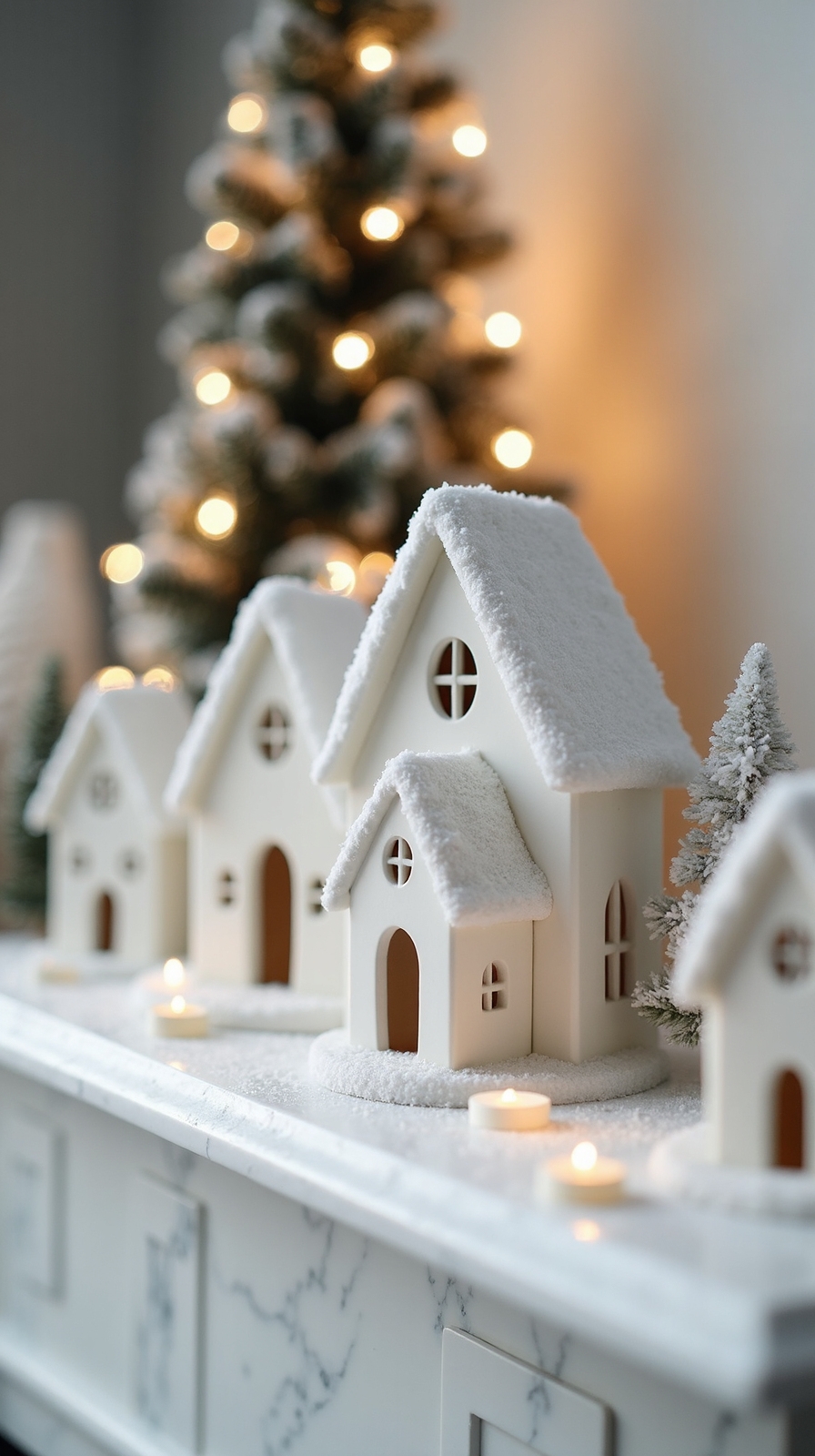 enchanting miniature winter village scenes