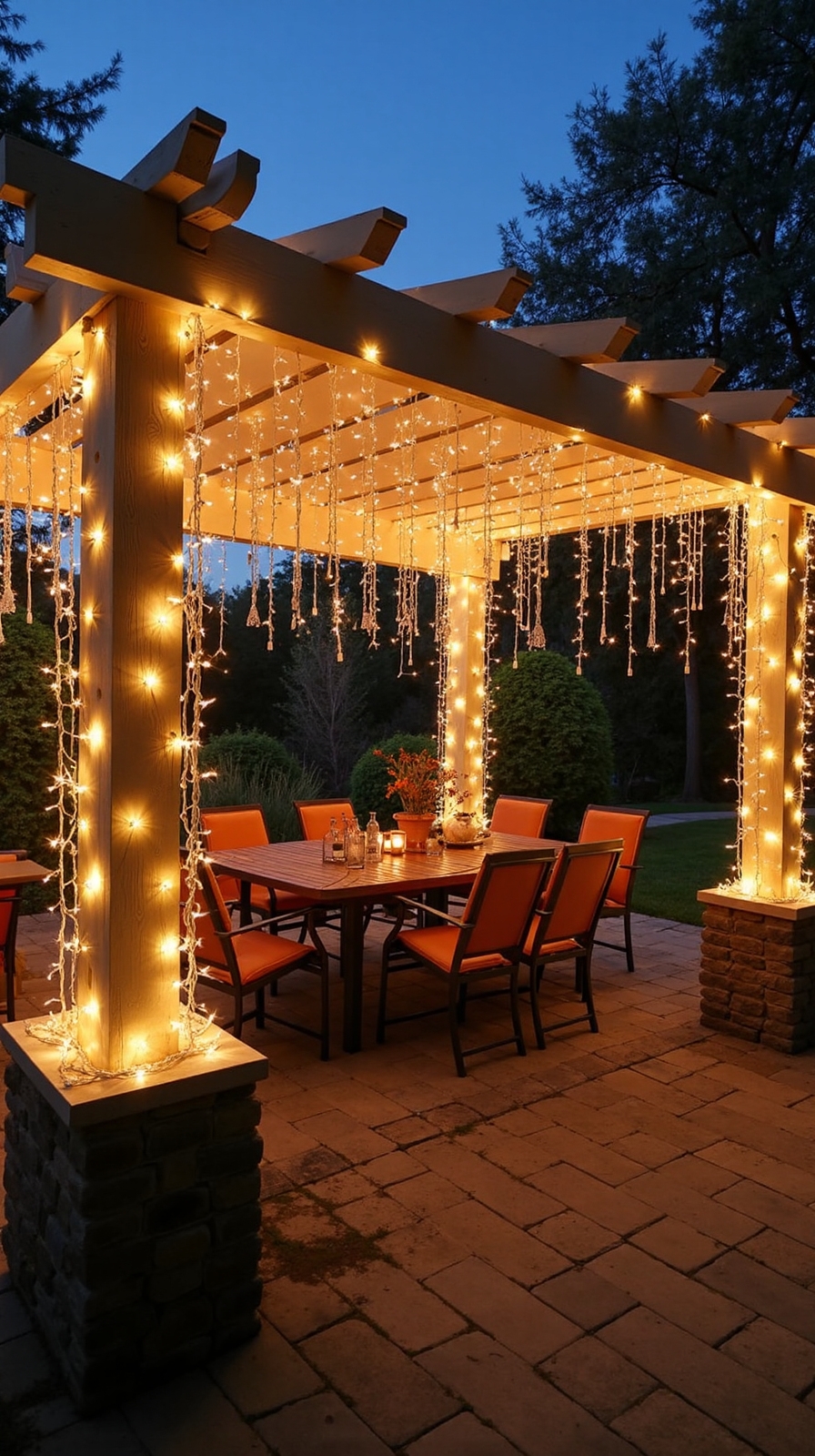 enchanting mystical outdoor illumination