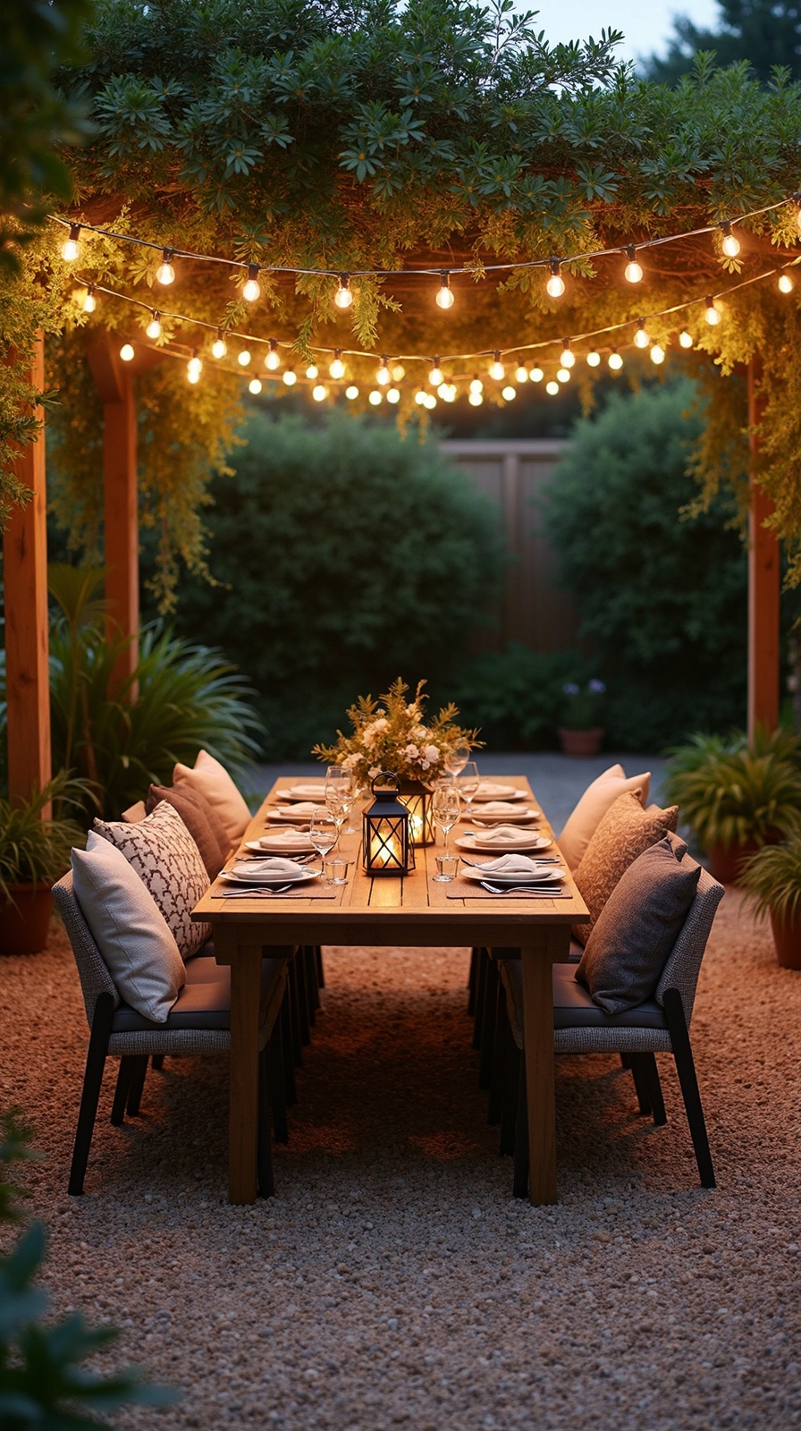 enchanting outdoor intimate dining experience