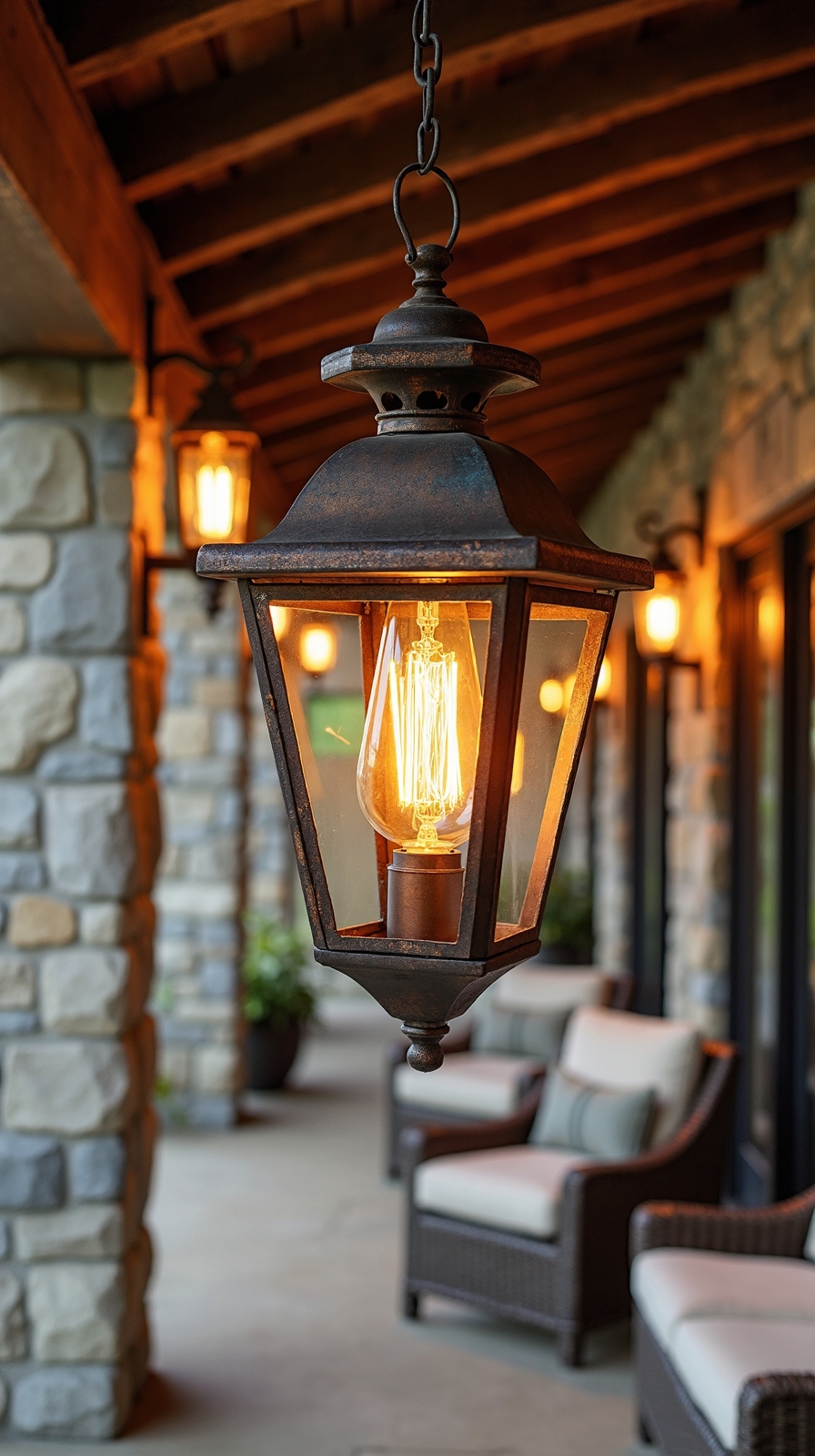 enchanting rustic outdoor ambiance lighting