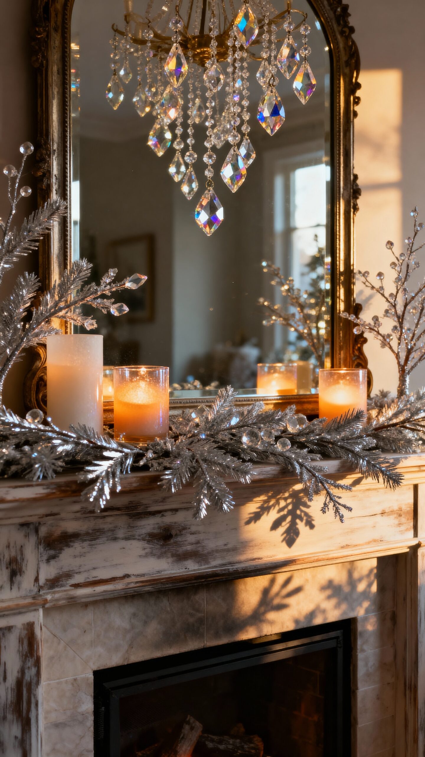 enchanting winter reflective luminosity