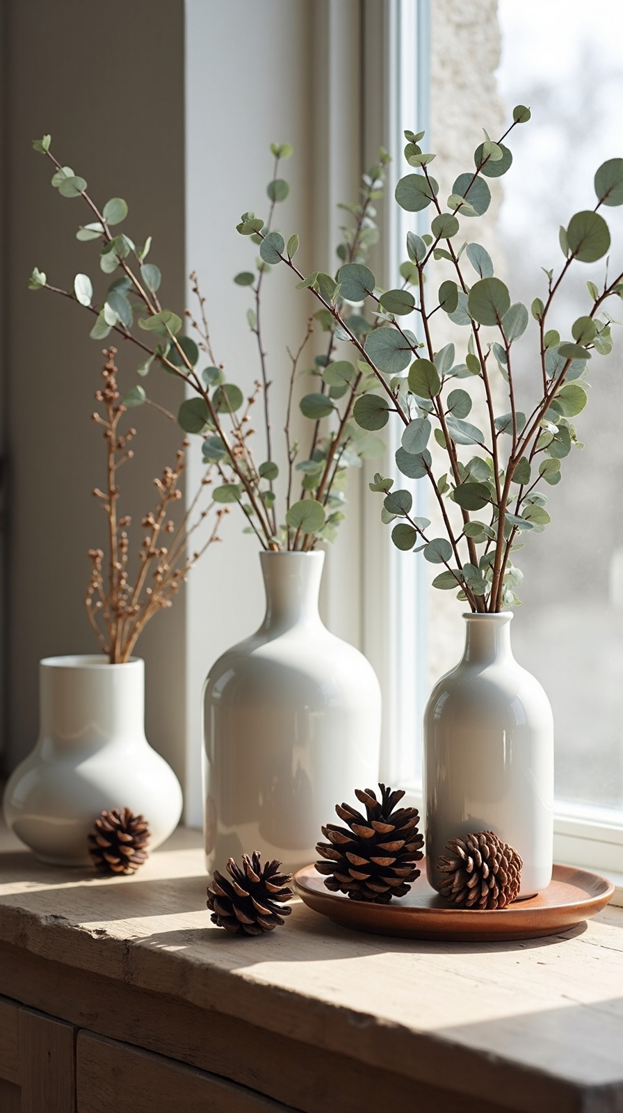 enchanting winter woodland natural decor